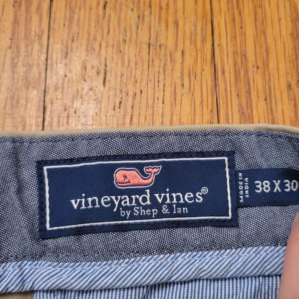 Vineyard Vines‎ Breaker Pant Khaki Tan Stretch Chino Trousers 38x30 Preppy